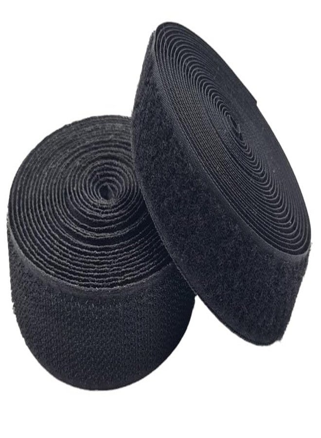 ZENITH 1 inch Wide Black, 5 Meter Non Adhesive Hook and Loop Tape, No Glue Back, Fabric Fastener InterlockingTape for Sewing Crafts, DIY, Clothes, Straps, Shoes Mosquito nets etc (Black, 5 Meter) - Image 5